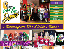 Tablet Screenshot of crescentcitydames.com